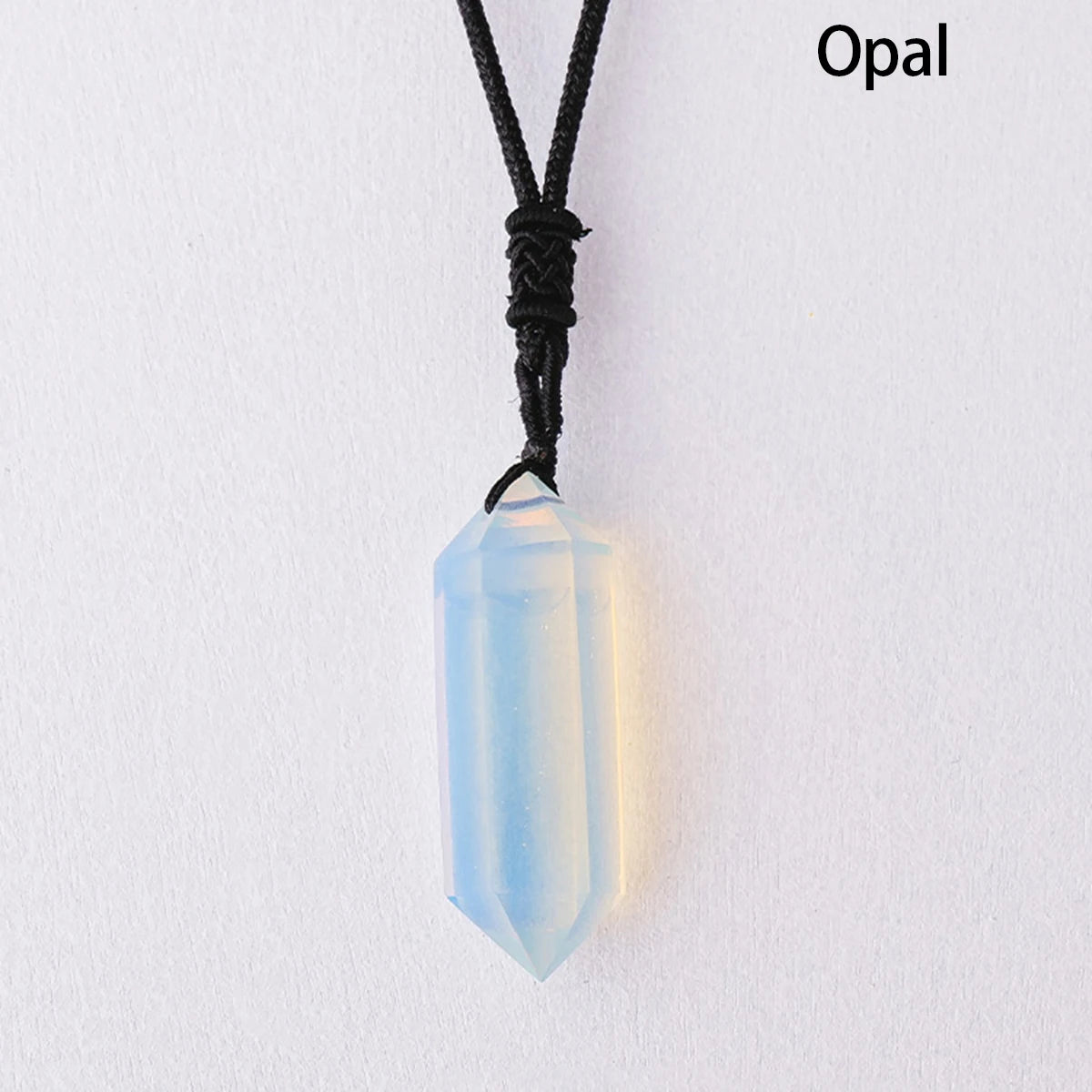 1pc Natural Crystal Quartz Double Point Pendant Crystal Tower Necklace Health energy healing stone for gift