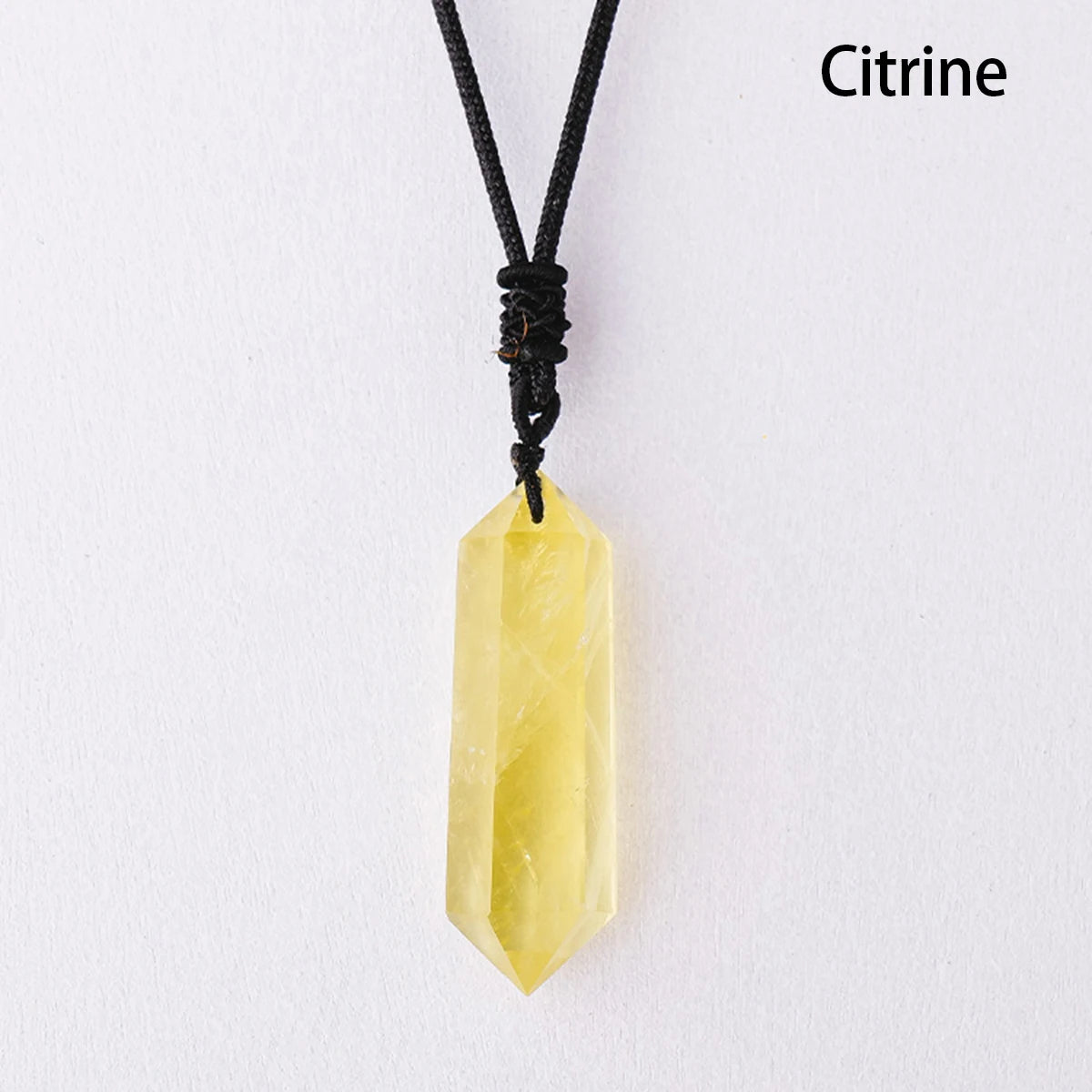 1pc Natural Crystal Quartz Double Point Pendant Crystal Tower Necklace Health energy healing stone for gift