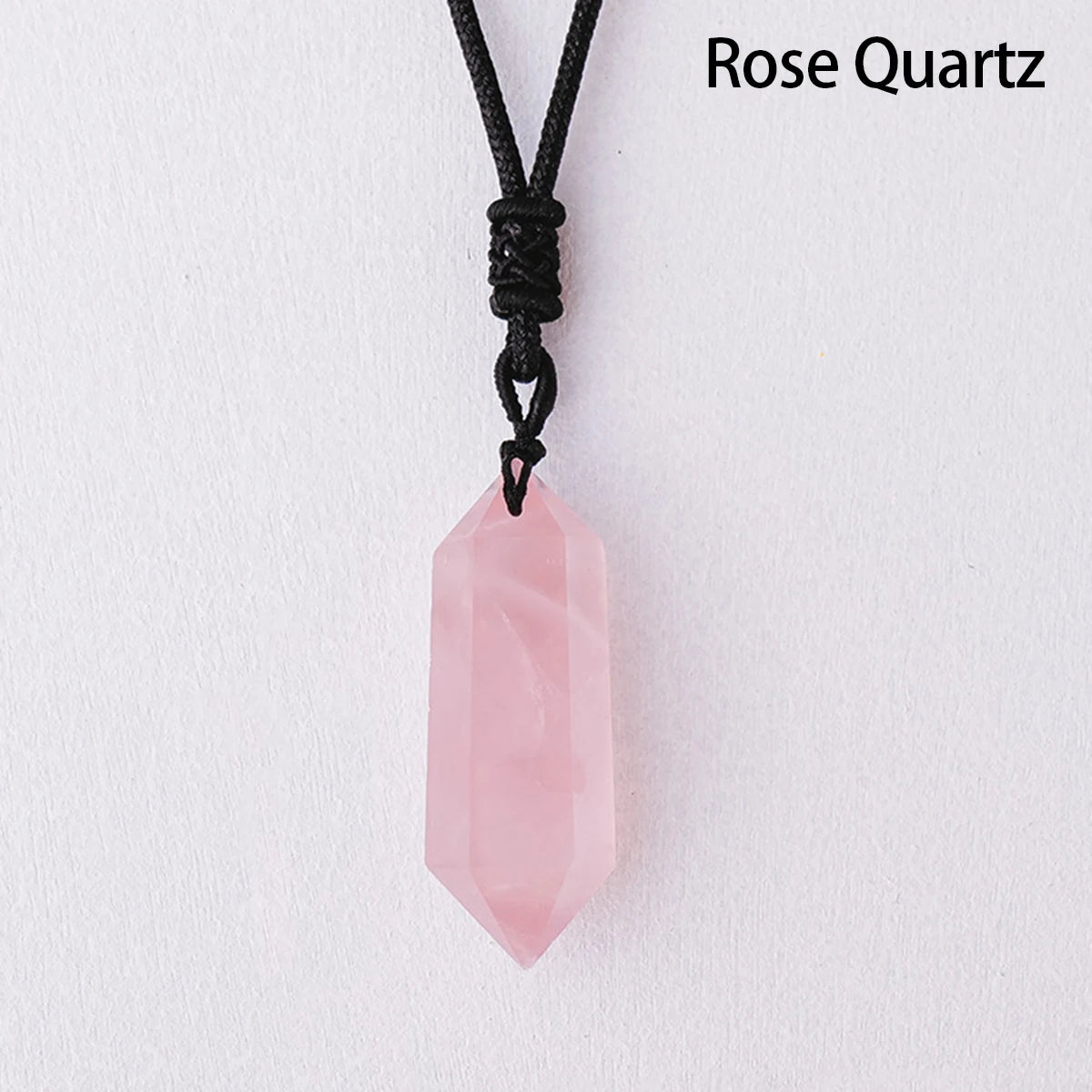 1pc Natural Crystal Quartz Double Point Pendant Crystal Tower Necklace Health energy healing stone for gift