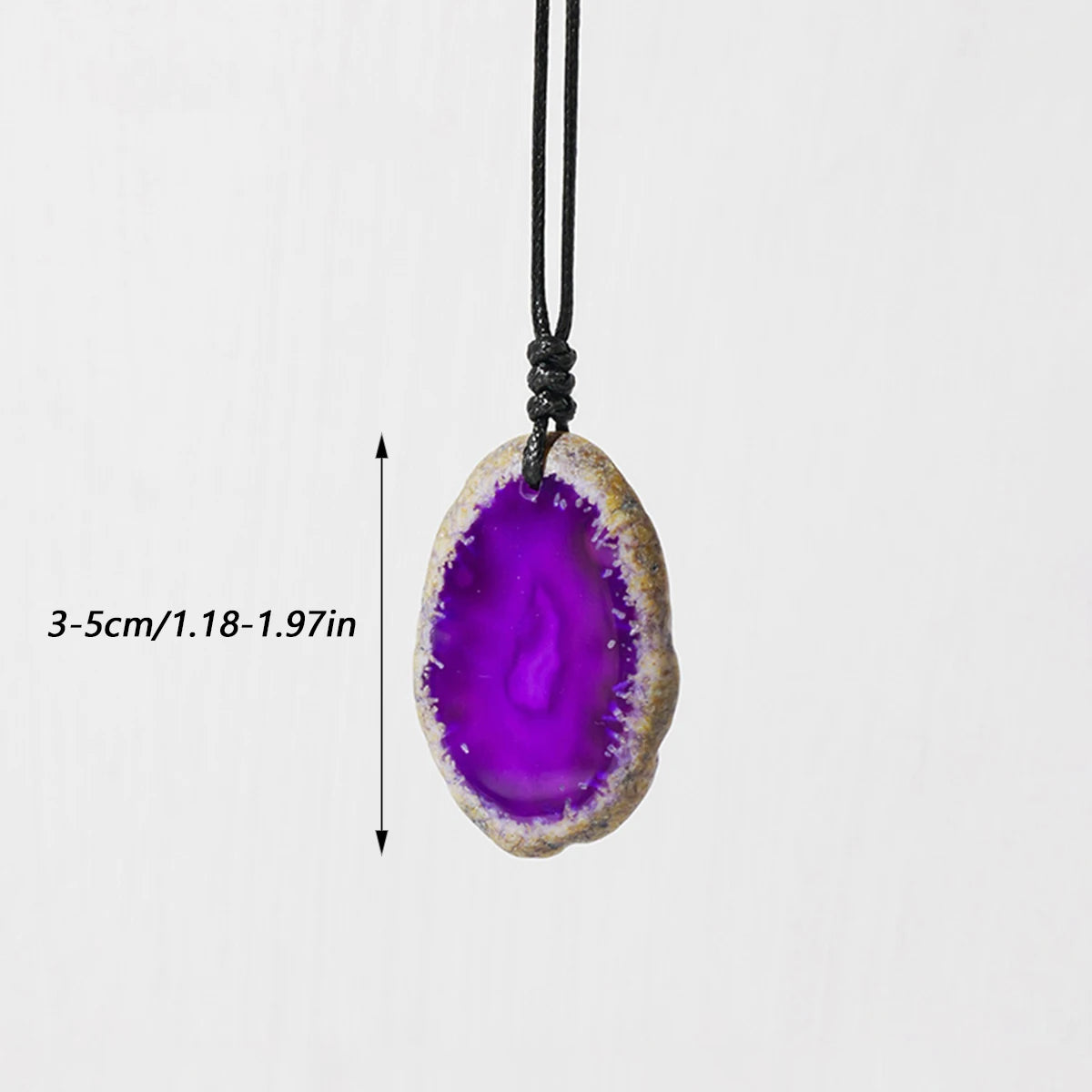 1pc Natural Healing Gemstone Agate Slices Irregular stones Pendant Charm Crystal Necklace Energy Amulet Jewelry Gift