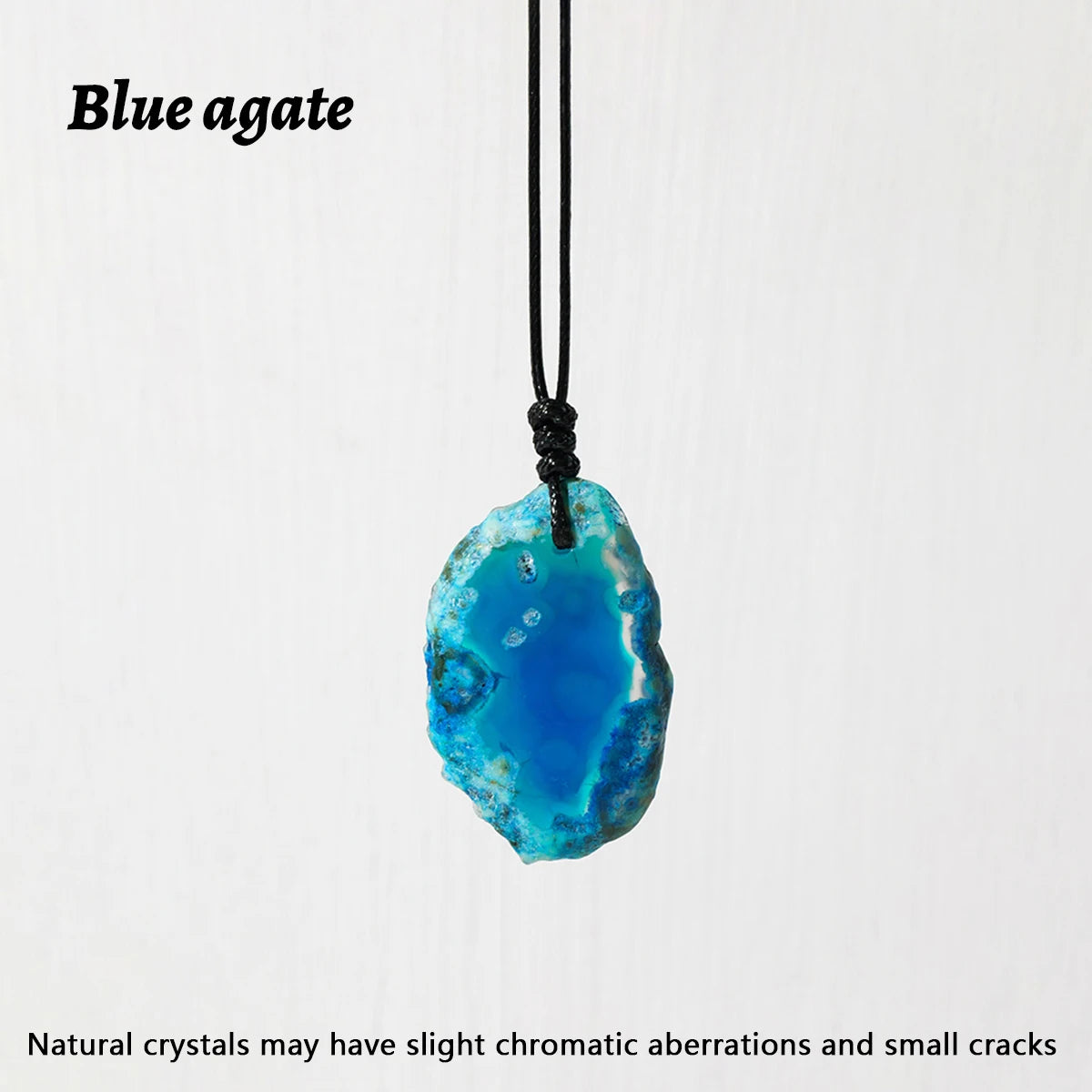 1pc Natural Healing Gemstone Agate Slices Irregular stones Pendant Charm Crystal Necklace Energy Amulet Jewelry Gift