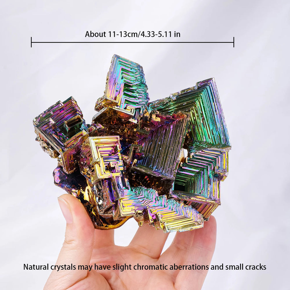 1pc Natural Quartz Mineral Specimen Crystal Stone Rainbow Metallic Reiki Bismuth ore Irregular Shaped Stones Wholesale