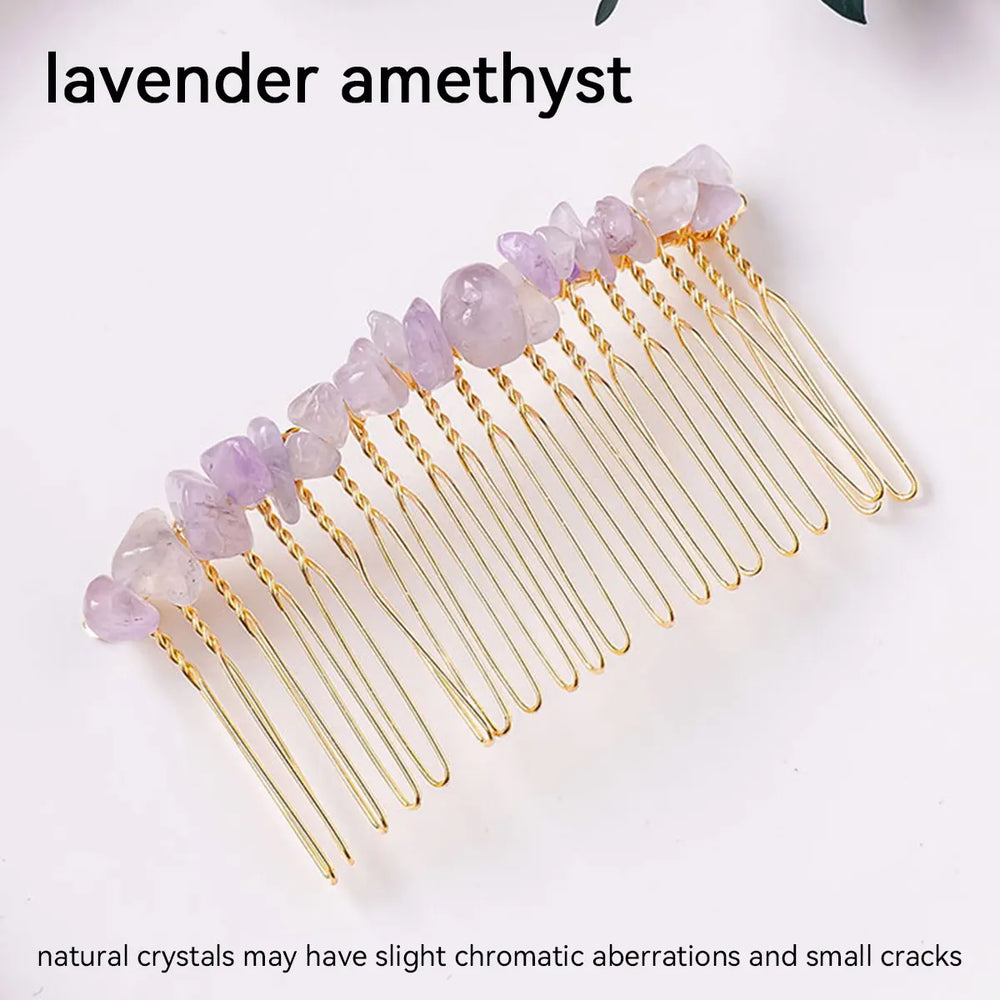 1pc Natural Stone Hair Accessories DIY Handmade Crystal Health Energy Macadam Decoration Crystal Hairpin Children's Day Gifts