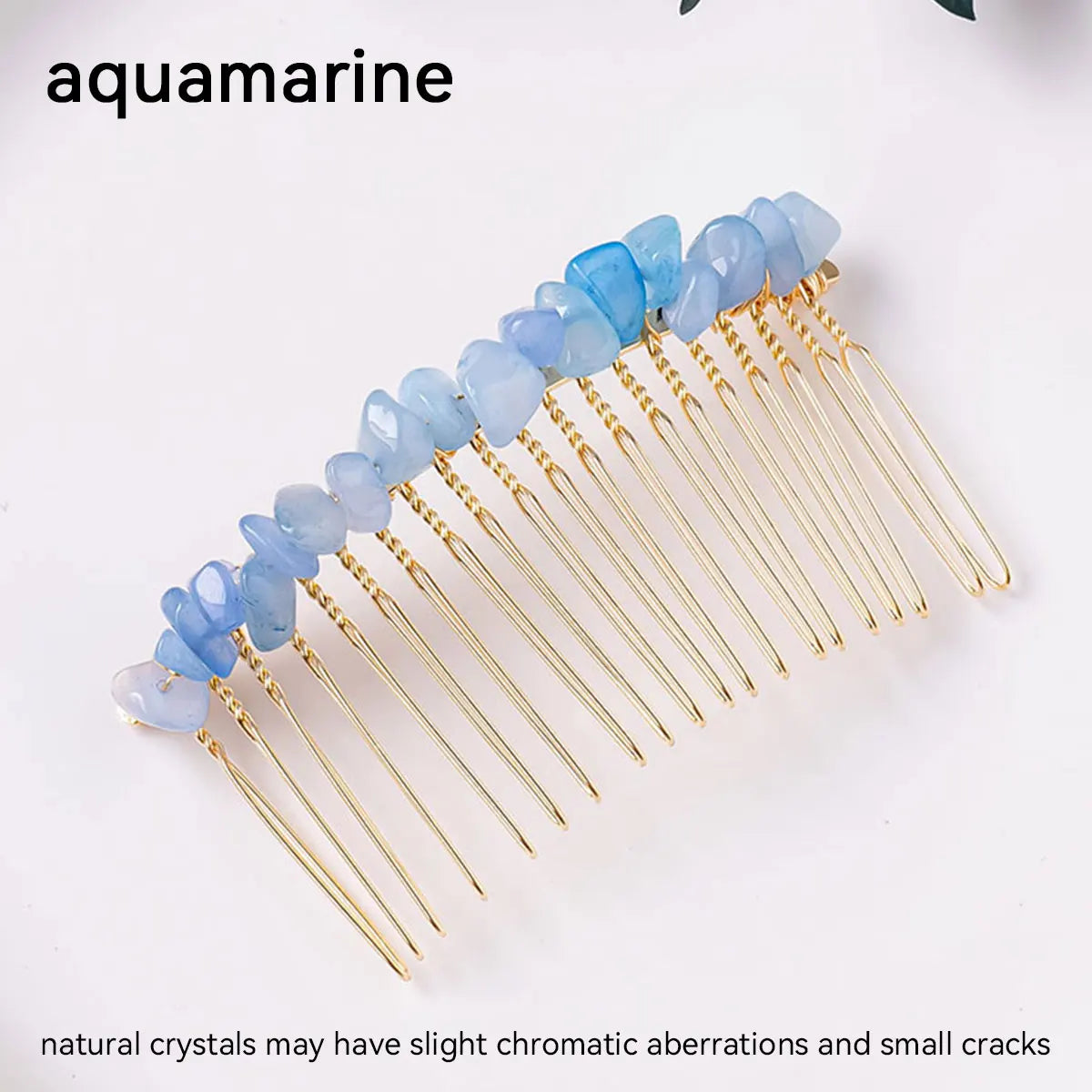 1pc Natural Stone Hair Accessories DIY Handmade Crystal Health Energy Macadam Decoration Crystal Hairpin Children's Day Gifts