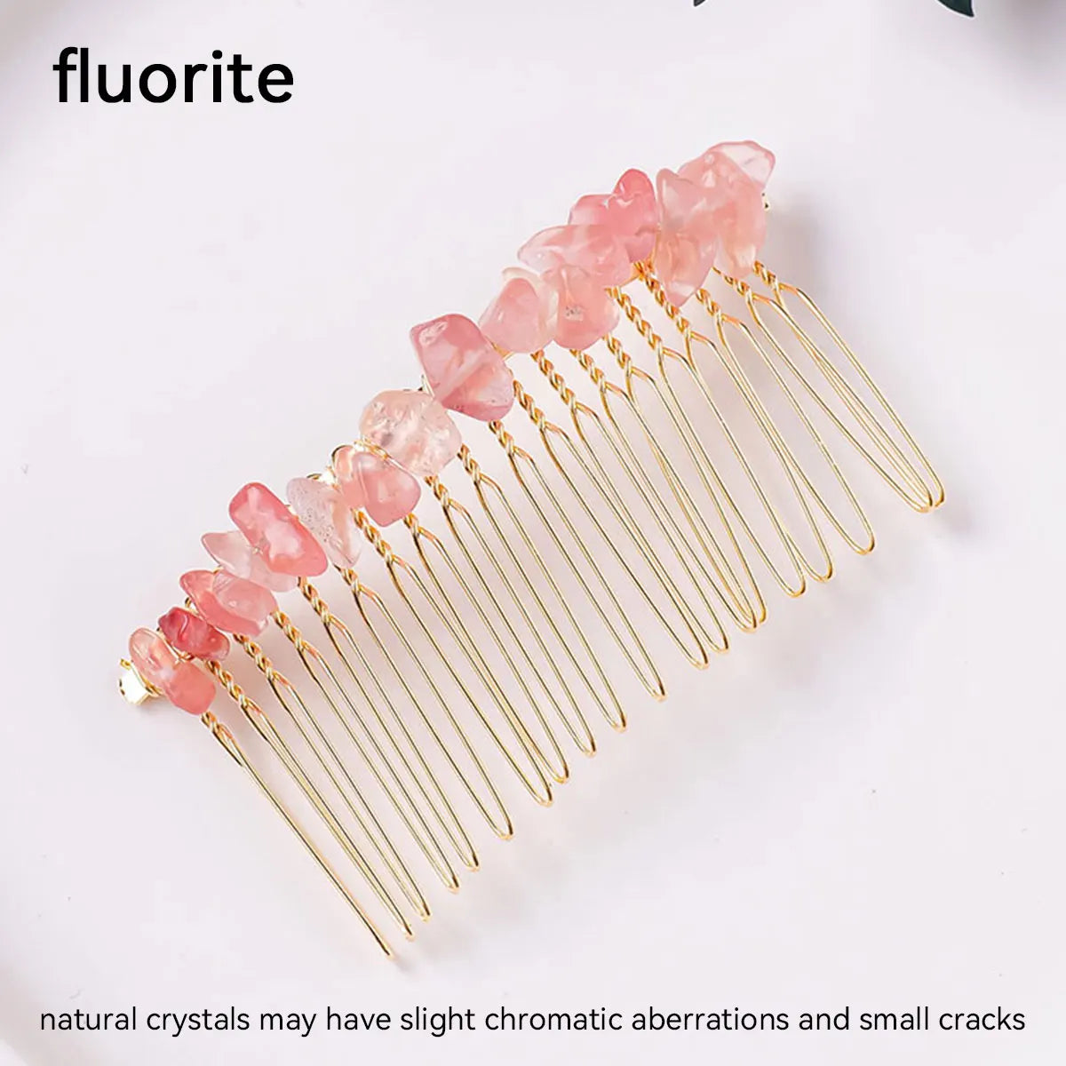 1pc Natural Stone Hair Accessories DIY Handmade Crystal Health Energy Macadam Decoration Crystal Hairpin Children's Day Gifts