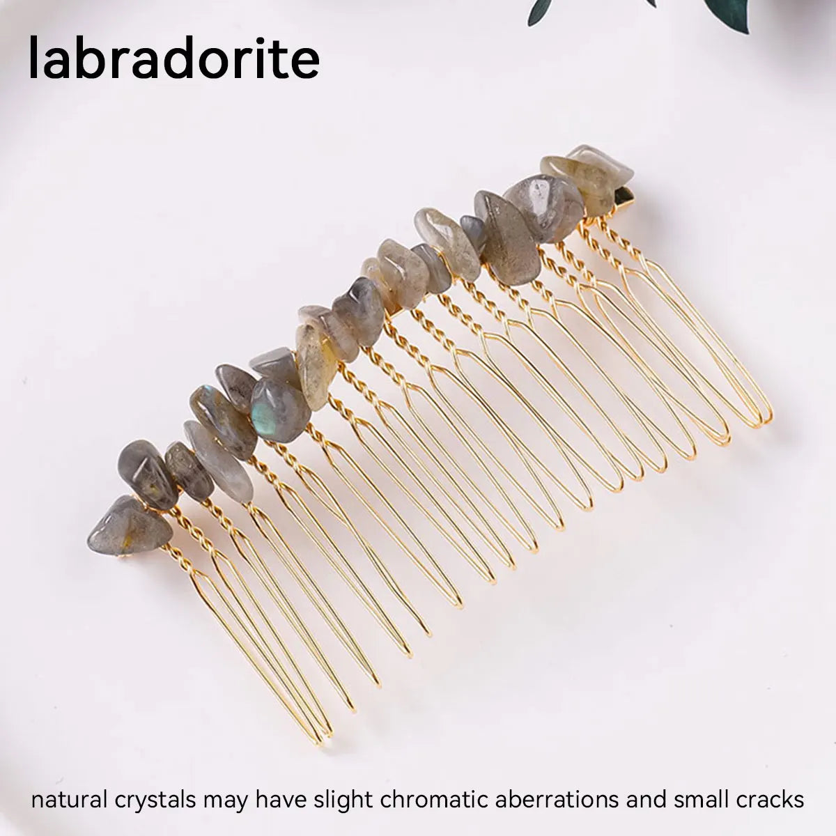 1pc Natural Stone Hair Accessories DIY Handmade Crystal Health Energy Macadam Decoration Crystal Hairpin Children's Day Gifts