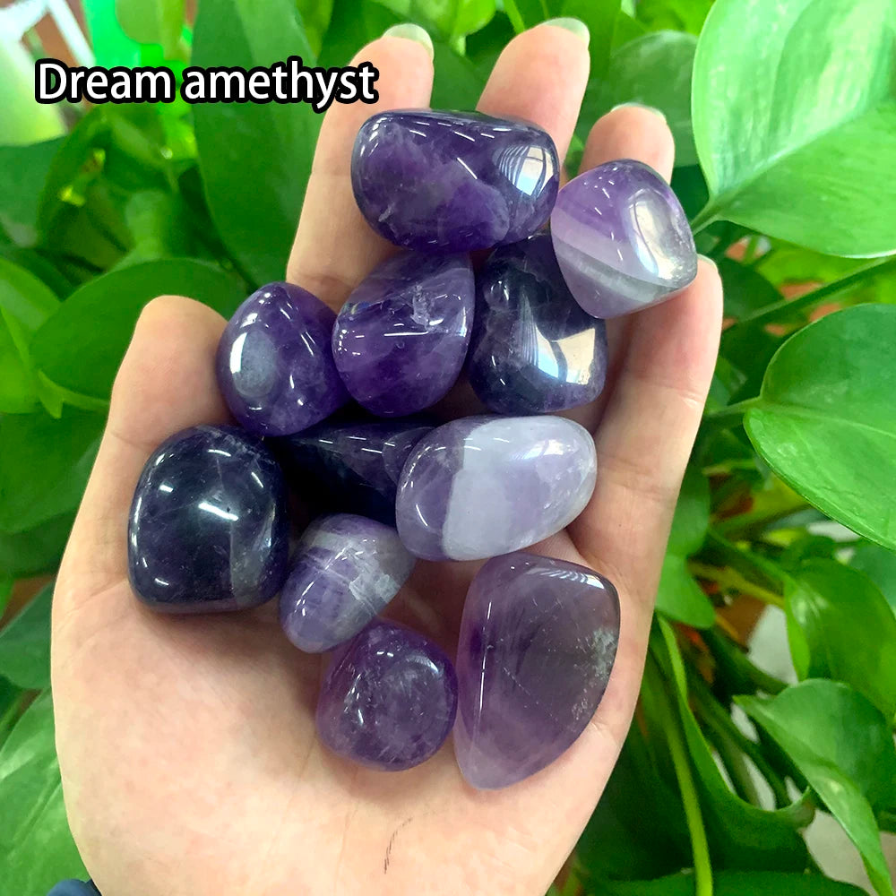 2-3cm 50g/bag Natural Macrobead Polished Chakra Therapy Stone Amethyst Rose Crystals Healing Gemstone Tumbled Gravel