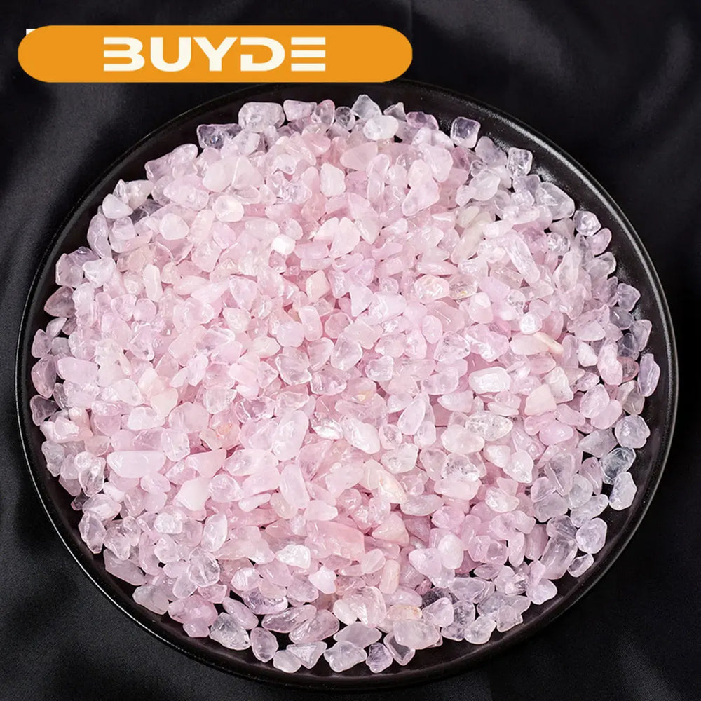 50g/bag Natural Stones Rose Quartz Material Crystal Gravel Stone Chips Ore Minerals Reiki Specimen Gemstones Aquarium Decoration