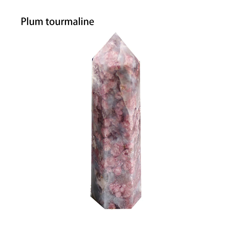 36 Color Natural crystal columns Health crystal point Obelisk Wand Amethyst Rose Quartz Ore Mineral Crafts Home Decoration 1PC