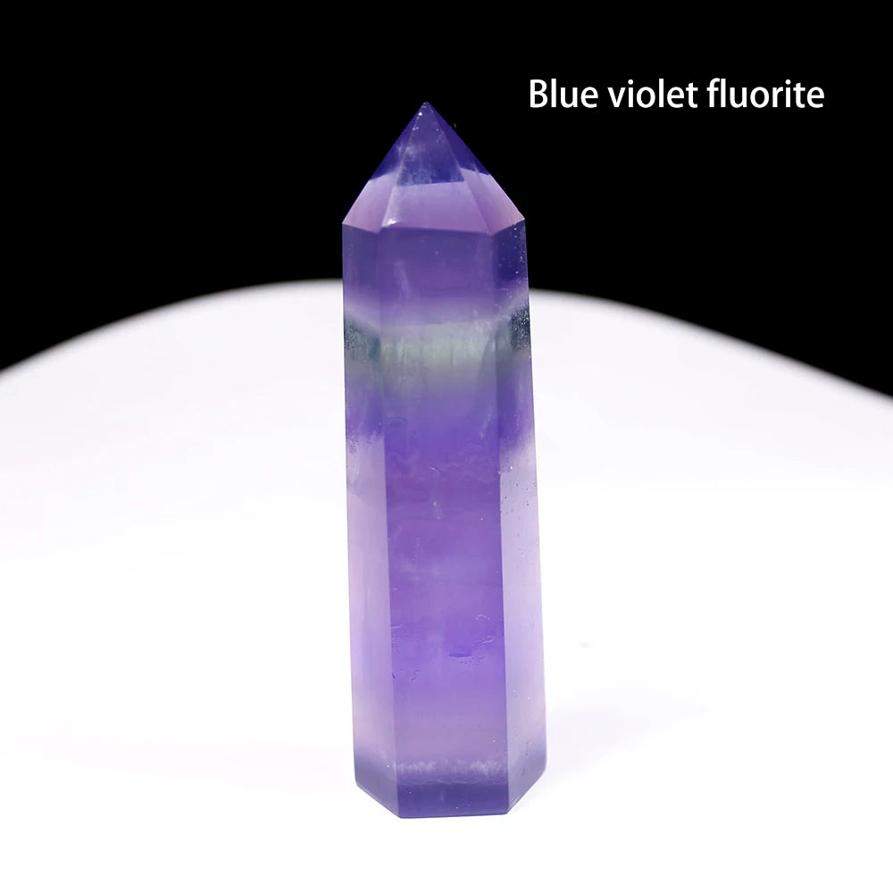 36 Color Natural crystal columns Health crystal point Obelisk Wand Amethyst Rose Quartz Ore Mineral Crafts Home Decoration 1PC