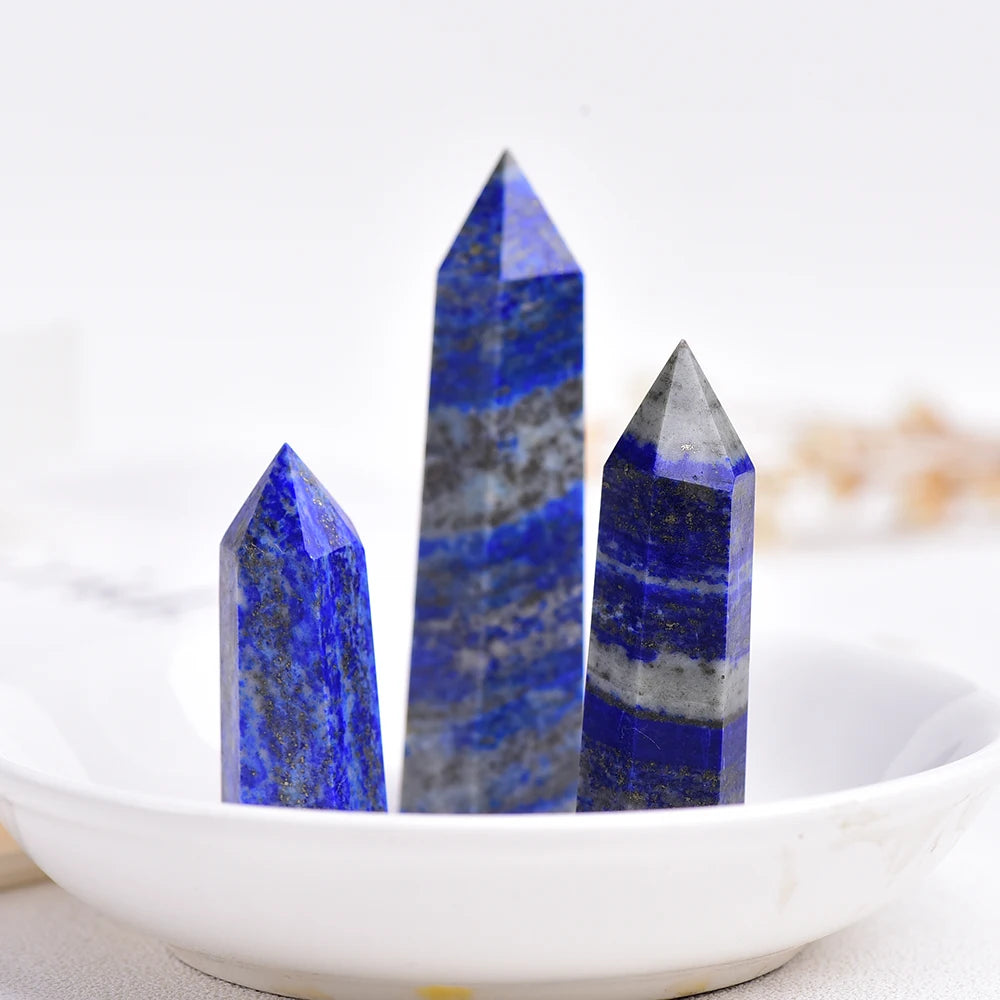 4-7cm Natural Lapis Lazuli Rough Stone Decoration Crystal point Home Decoration Stone Landscaping Energy Stone