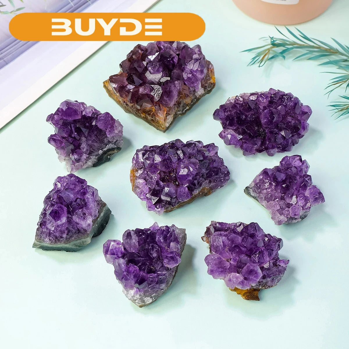 1PC Amethyst Cluster Natural Raw Amethyst Geode Rock Crystal Healing Stones Witchcraft Gemstone Specimen