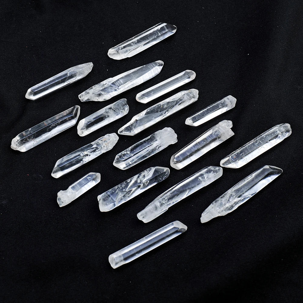 50G/BAG Natural Clear Quartz Single Crystal Point Healing Energy Stone Reiki Aquarium Home Room Decor DIY