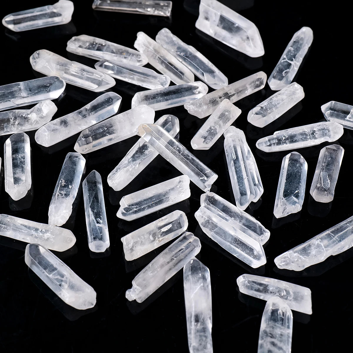 50G/BAG Natural White Crysta Point Clear Quartz  Healing Energy Stone Reiki Aquarium Home Room Decor DIY