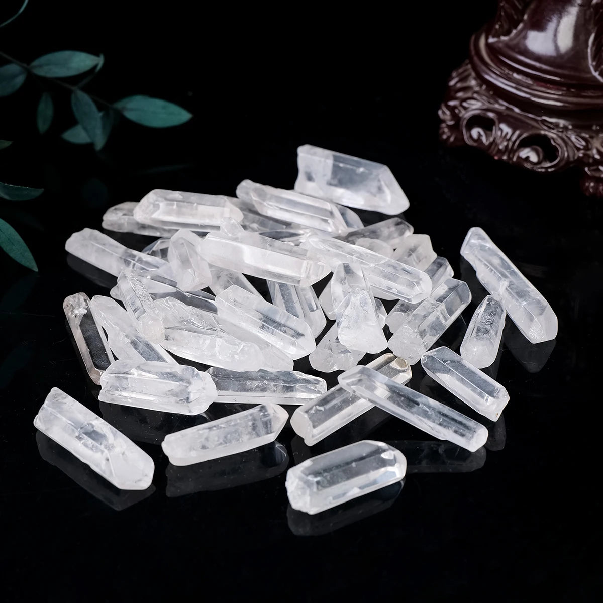 50G/BAG Natural White Crysta Point Clear Quartz  Healing Energy Stone Reiki Aquarium Home Room Decor DIY