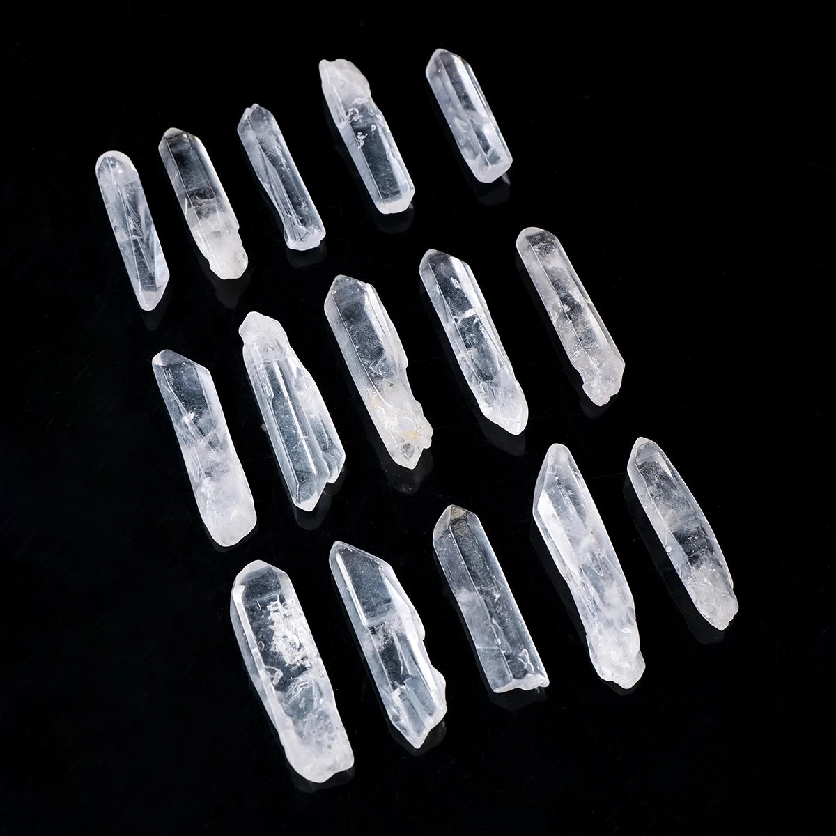 50G/BAG Natural White Crysta Point Clear Quartz  Healing Energy Stone Reiki Aquarium Home Room Decor DIY