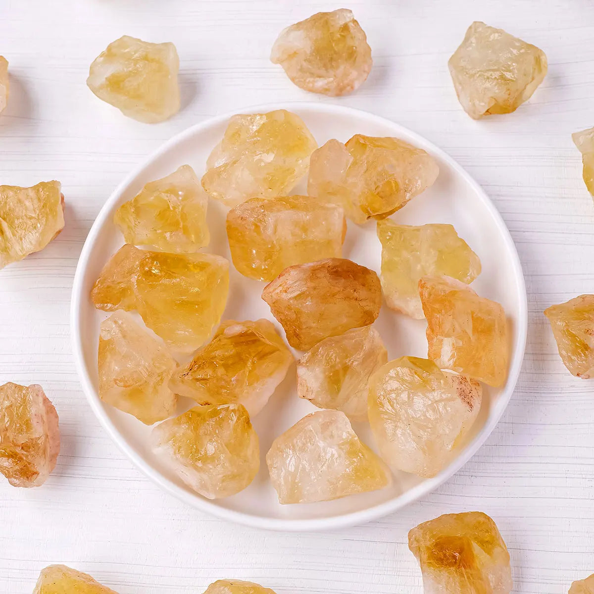 50g/Bag Natural Brazil Citrine Raw Stone Rough Yellow Quartz Unpolished Home Garden Decoration Ornaments