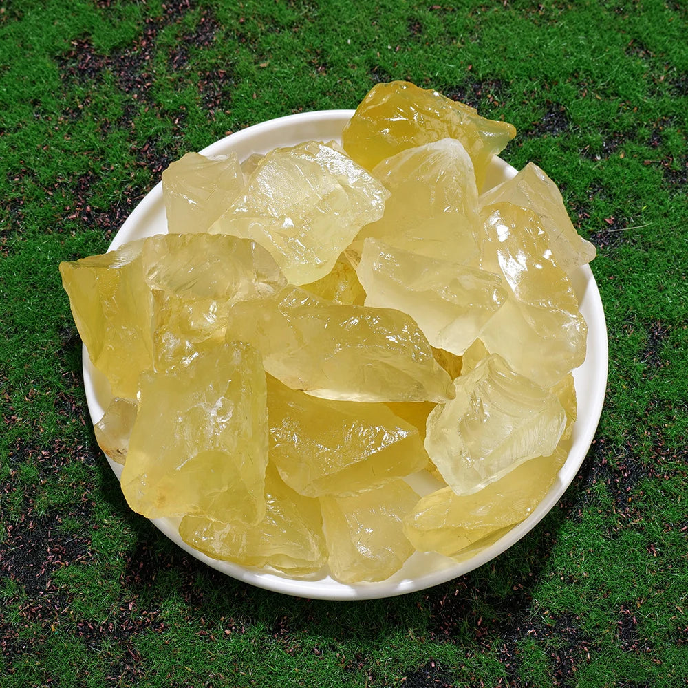 50g/Bag Natural Citrine Raw Stone Rough Yellow Quartz Unpolished Home Garden Decoration Ornaments