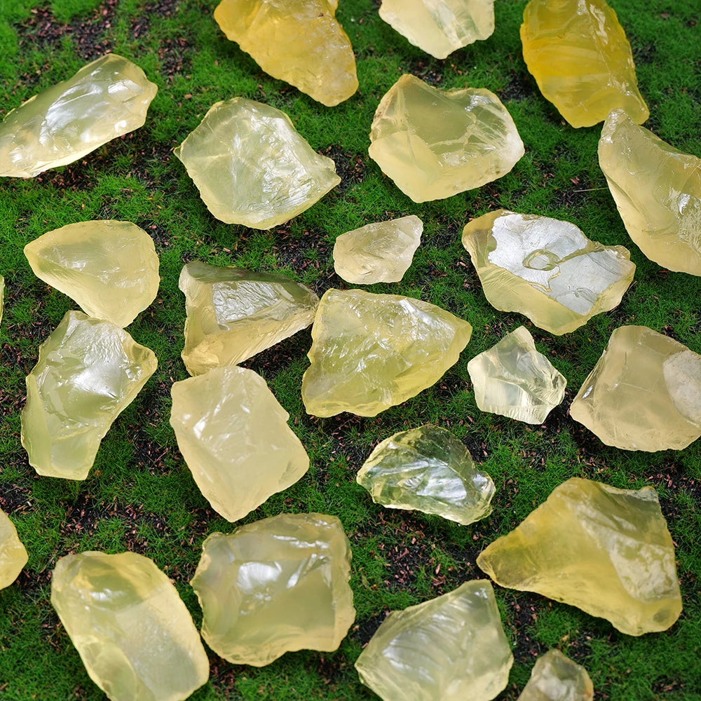 50g/Bag Natural Citrine Raw Stone Rough Yellow Quartz Unpolished Home Garden Decoration Ornaments