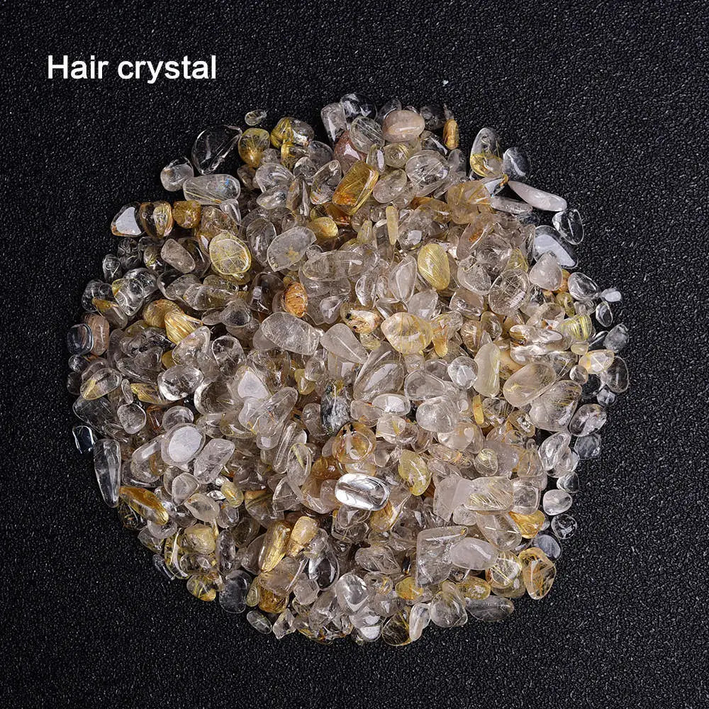 50g Natural Irregular Crystal Quartz Rock Tumbled Crushed Stone Healing Reiki Gemstones for Garden Aquarium Plants Decoration