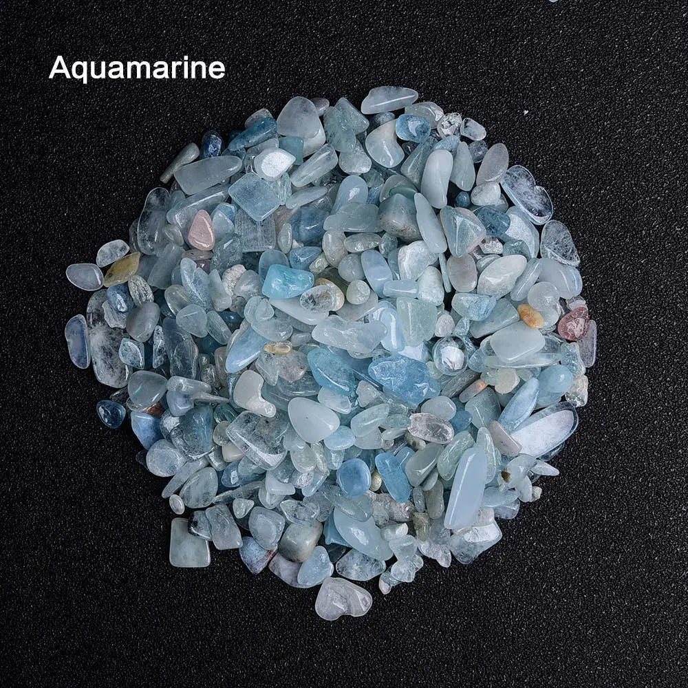 50g Natural Irregular Crystal Quartz Rock Tumbled Crushed Stone Healing Reiki Gemstones for Garden Aquarium Plants Decoration