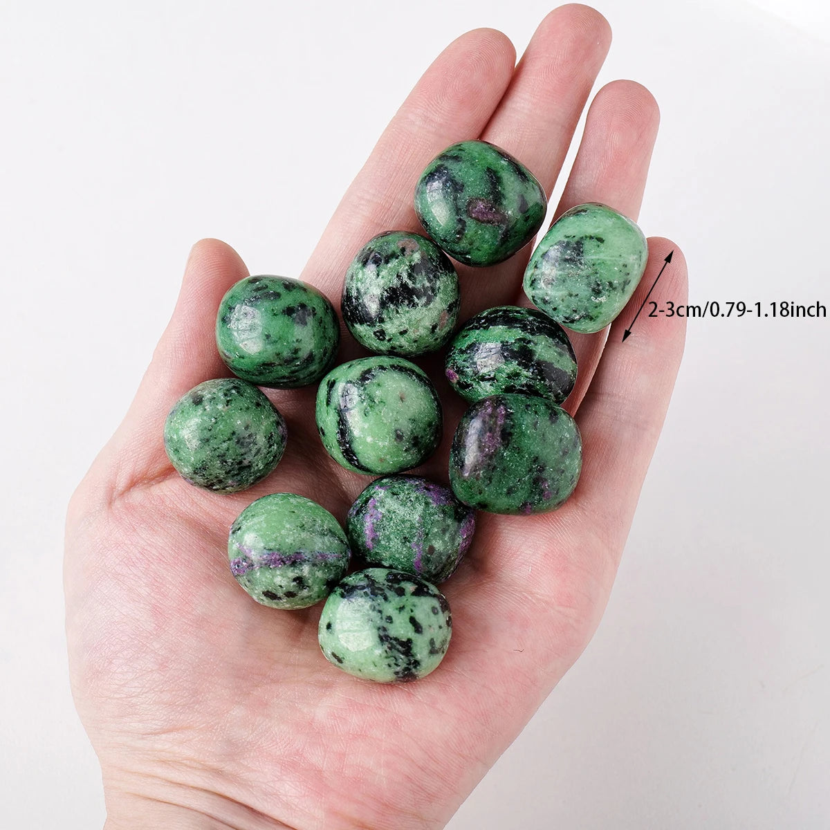 50g/bag Natural Epidote Rolling Stones Bulk Quartz Healing Gemstones Gravel Garden Fish Tank Decorative Stone