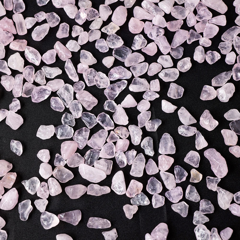 50g/bag Natural Stones Rose Quartz Material Crystal Gravel Stone Chips Ore Minerals Reiki Specimen Gemstones Aquarium Decoration