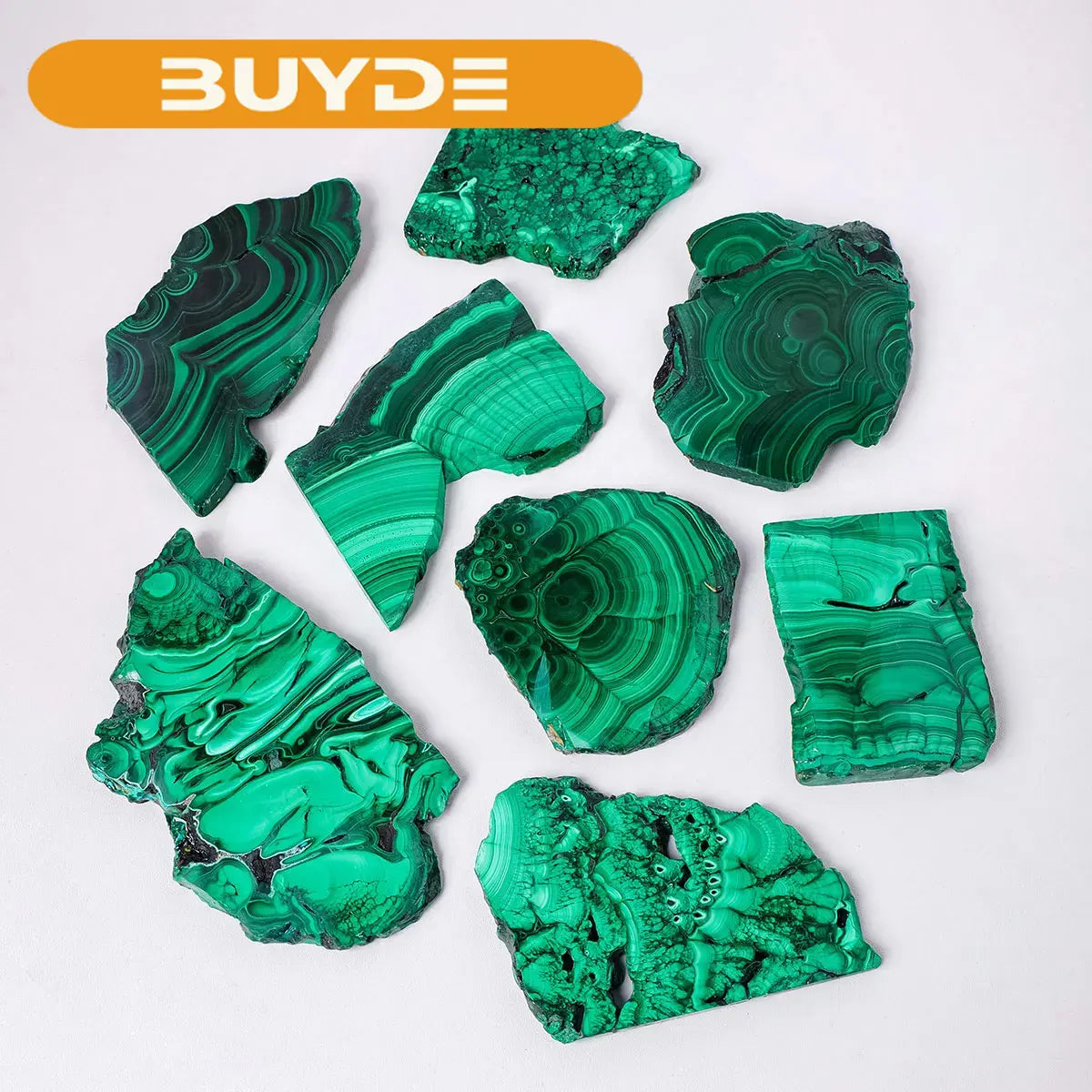 1KG/bag Natural Crystal Green Eyes Malachite Raw Stone Healing Stone Divination Slab Mineral Specimen Home Ornament Decoration