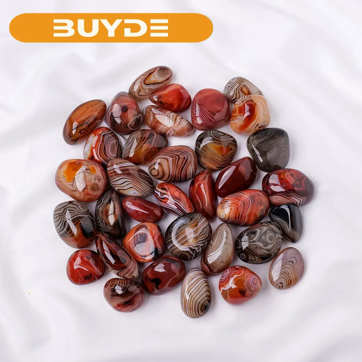 1PC Natural Stones Sardonyx Agate Crystal Sphere Strong Brown Red Banded Crystal Mineral Collection Decoration