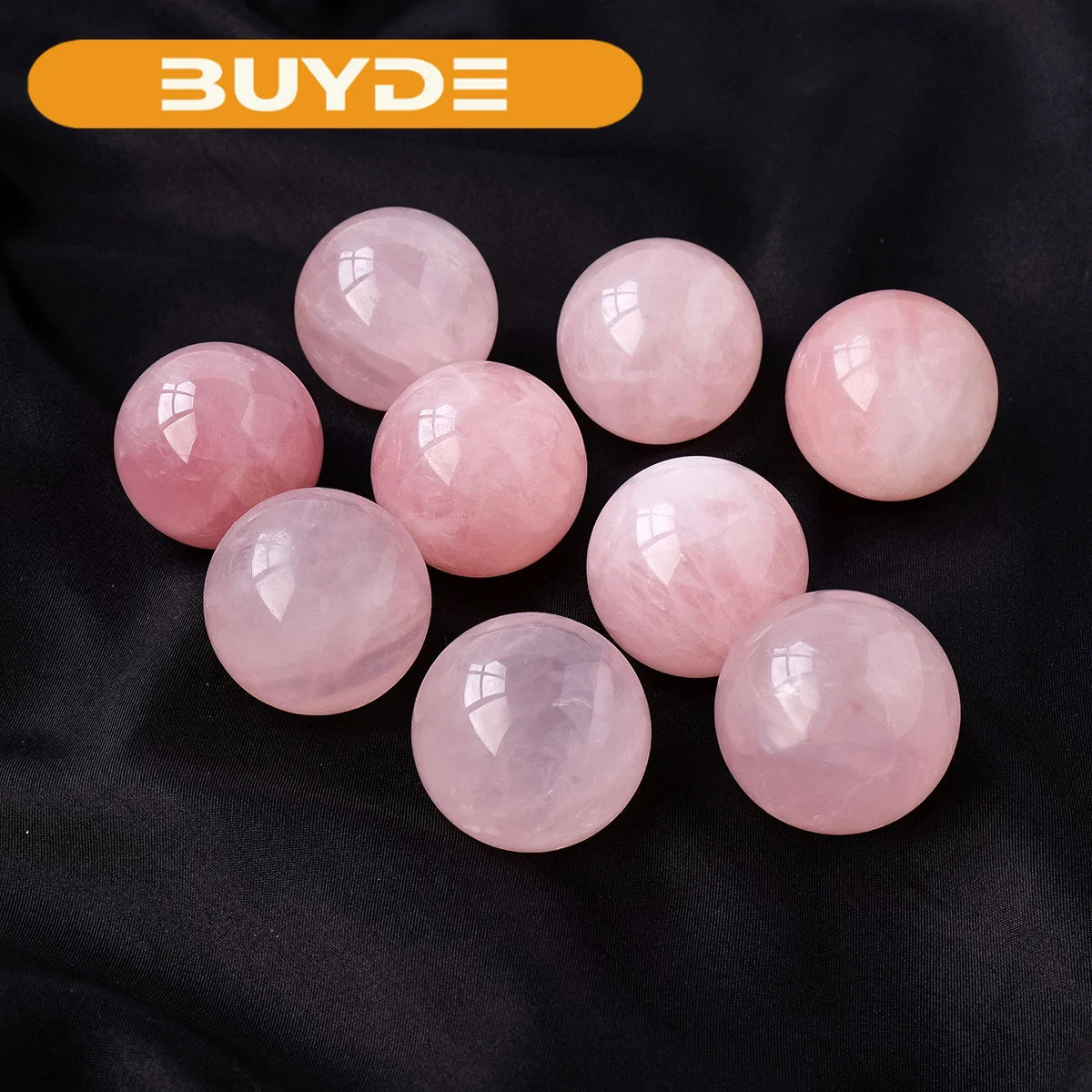 1PC Natural Pink Crystal Ball Rose Quartz Magic Sphere Polishing Mineral Reiki Ball Massage Treatment Stone Home Decoration