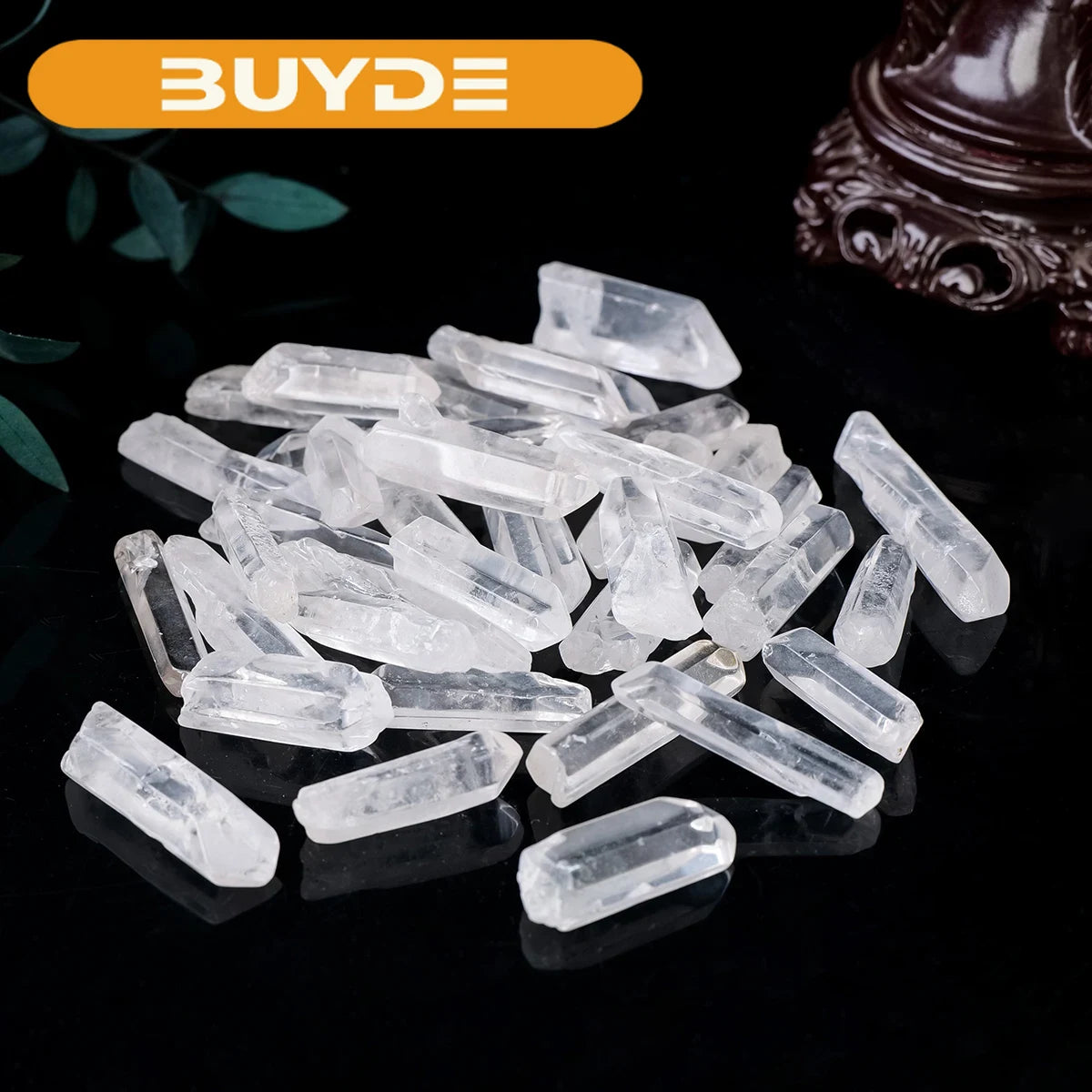 50G/BAG Natural White Crysta Point Clear Quartz  Healing Energy Stone Reiki Aquarium Home Room Decor DIY