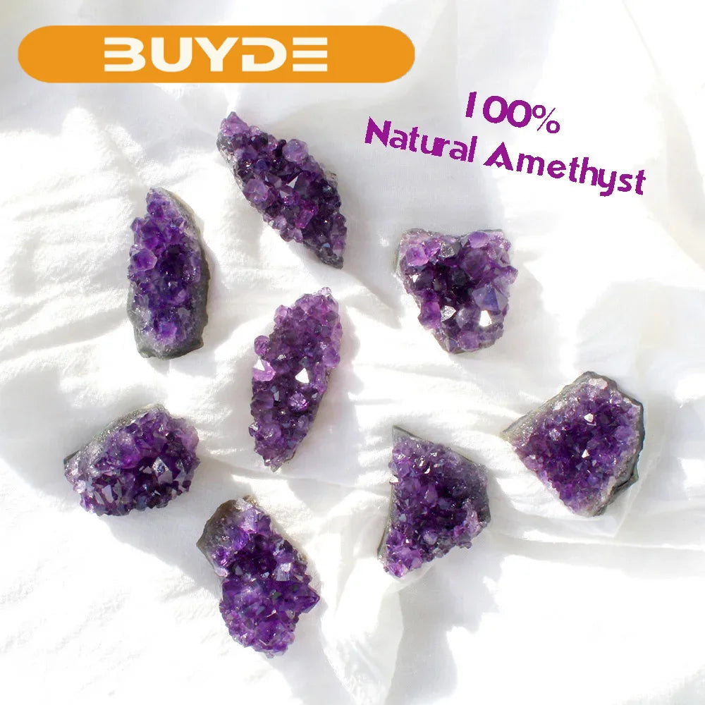 Uruguay Natural Crystal Raw Stone Energy Purple Quartz Healing Gemstone Amethyst Cluster Crystal Cave Home Decoration