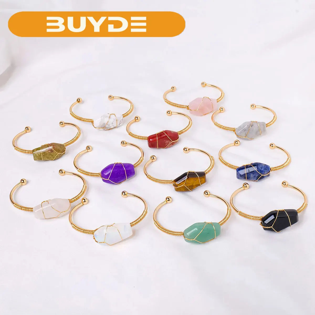 1PC Natural Crystal Bracelet Healing Coffin Bracelet for Women Protection Summer Gift Yoga Reiki Chakras Meditation Charm Quartz