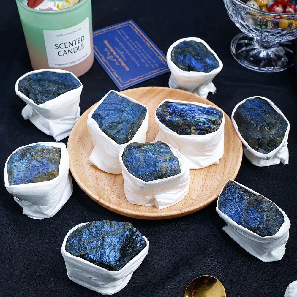 9pcs/set Natural Quartz Raw Stone Energy Collection Box Crystal Specimen Geography Teaching Decoration Gift