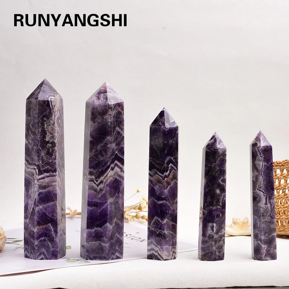 BIG Natural amethyst Quartz Crystal Point Mineral Ornament Magic Repair Stick Family Home Decoration Study Decoration DIY Gift