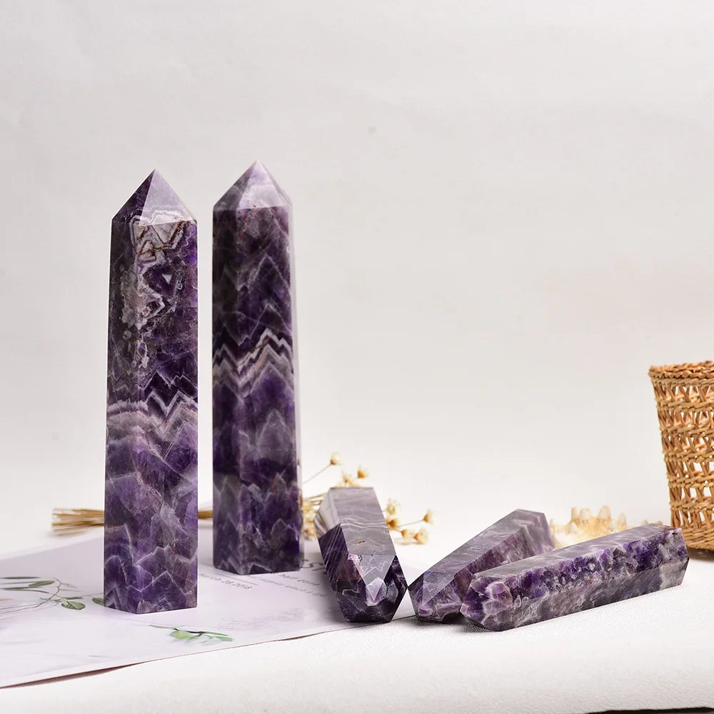 BIG Natural amethyst Quartz Crystal Point Mineral Ornament Magic Repair Stick Family Home Decoration Study Decoration DIY Gift