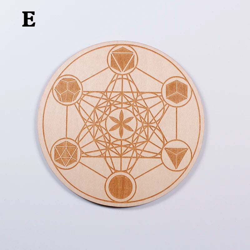 FOR Natural Crystal 7 Chakra Reiki Luky Crystal Sphere Beads Seven Star Array Base Handmade Wooden Pedestal Coaster Home Decor