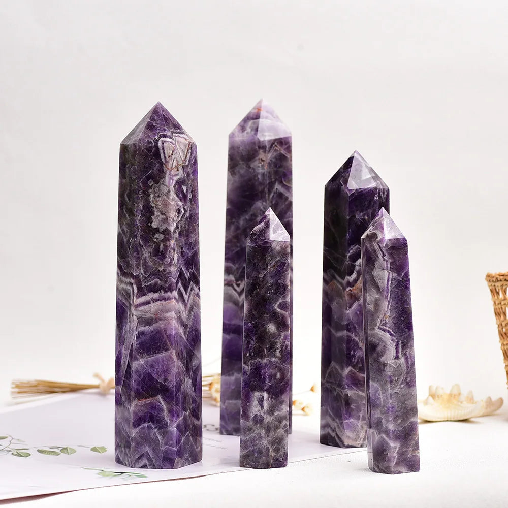 BIG Natural amethyst Quartz Crystal Point Mineral Ornament Magic Repair Stick Family Home Decoration Study Decoration DIY Gift