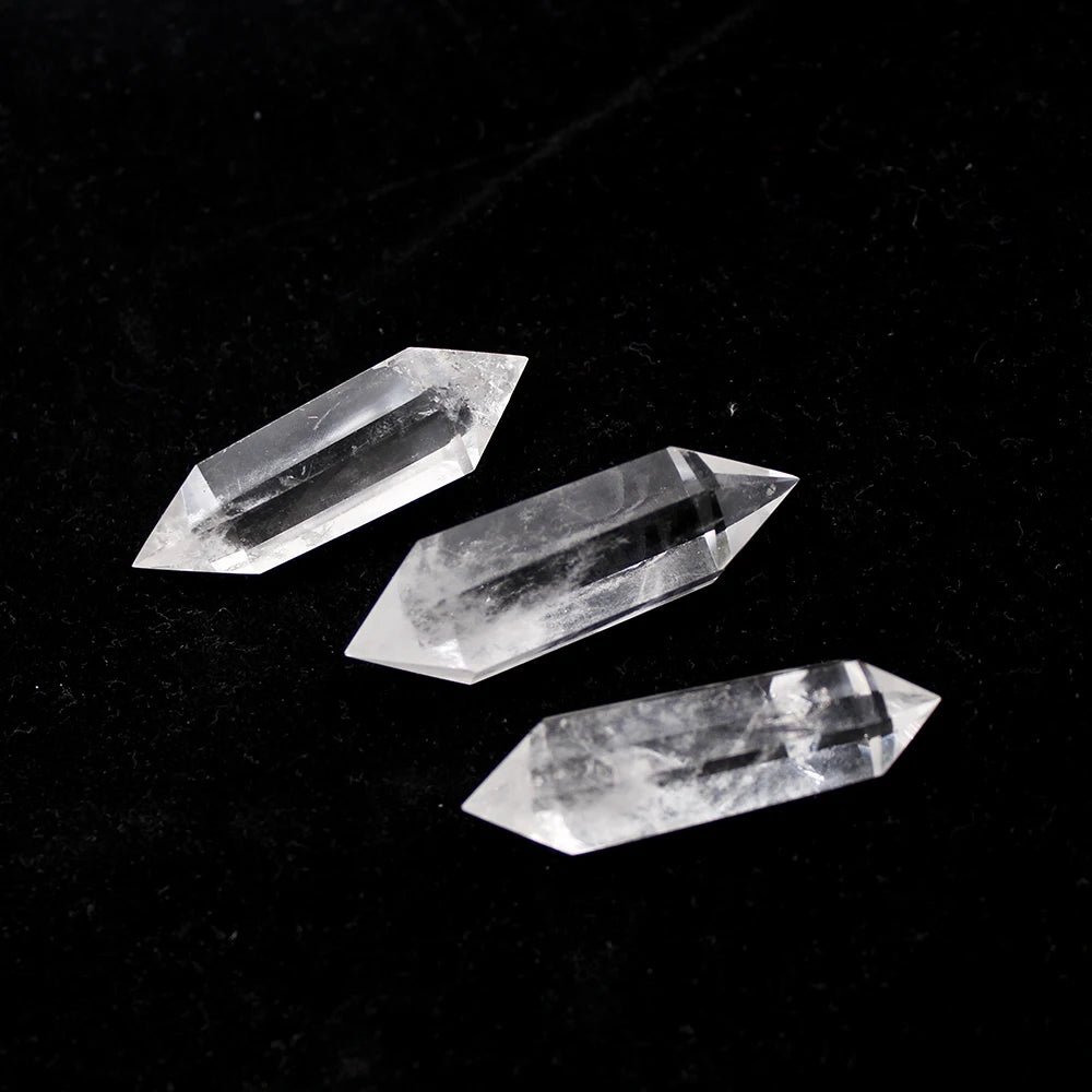 Buyde Natural White Crystal 40-60MM 100% Quartz Crystal Stone clear quartz Point Healing Hexagonal Wand Treatment Stone