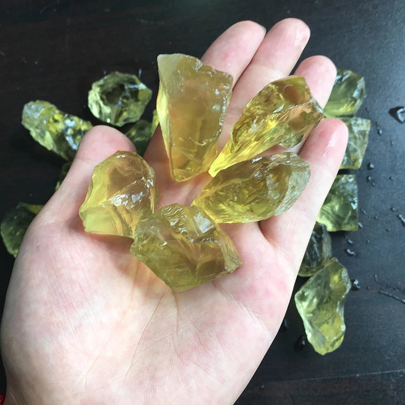 50G Natural Raw Yellow Citrine Quartz Crystal Rough Stone Specimen Healing crystal love natural stones and minerals fish tank