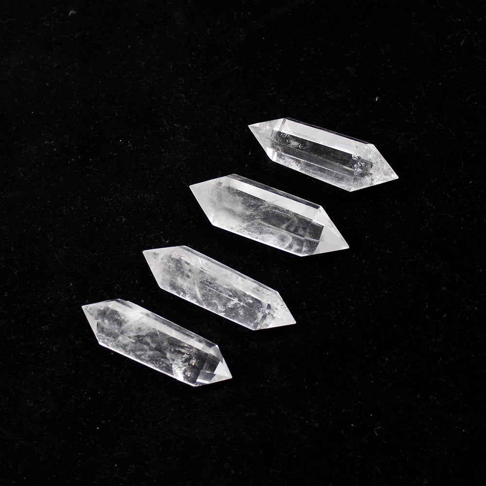 Buyde Natural White Crystal 40-60MM 100% Quartz Crystal Stone clear quartz Point Healing Hexagonal Wand Treatment Stone