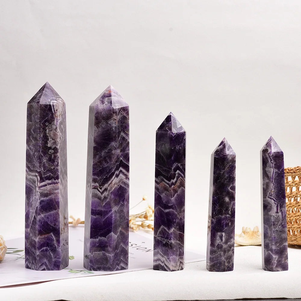 BIG Natural amethyst Quartz Crystal Point Mineral Ornament Magic Repair Stick Family Home Decoration Study Decoration DIY Gift