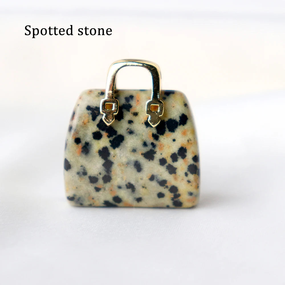 Mini Size Natural Crystal Healing Genmstone Bag Cavring Crystal Crafts Rose Quartz Manual DIY Home Decoration Ornaments Gifts