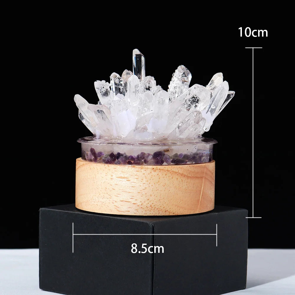 Natural Clear Quartz Crystal Singel Point DIY Crystal Lamp reiki healing home decor mineral specimen collection