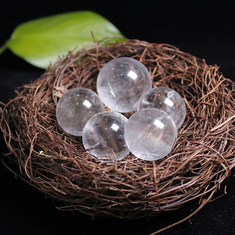 Natural Clear Quartz Crystal Sphere Balls Sphere white Crystal Ball Home Decoration Craft FengShui Photography Gift