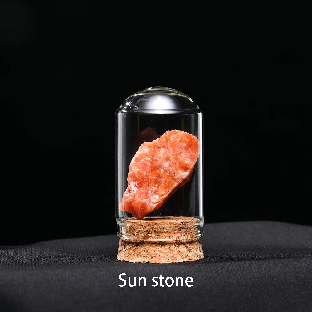 Natural Crystal Mineral Specimen Collection Bottle Rose Quartz Healthy Raw Stone Energy Quartz Home Decoration