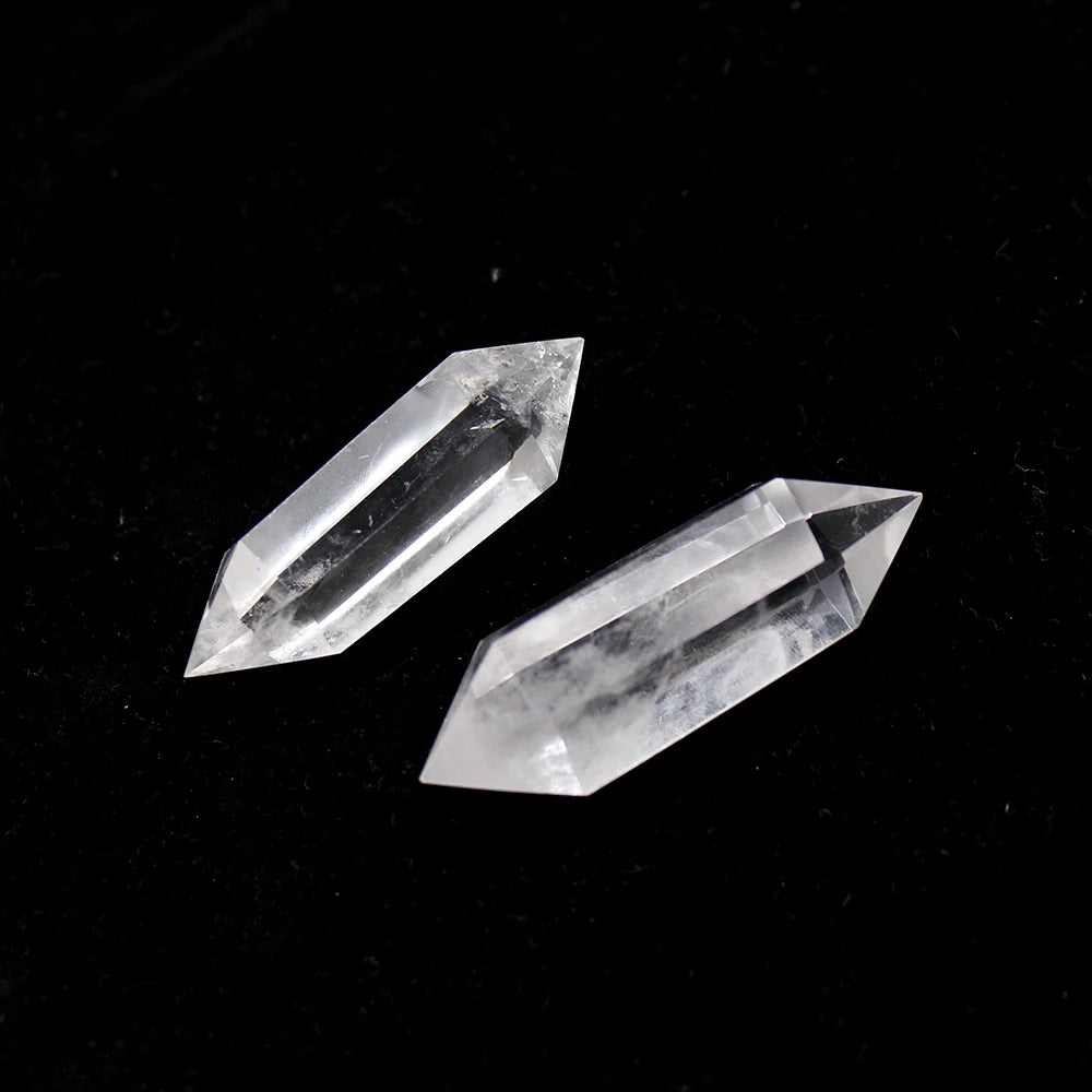 Buyde Natural White Crystal 40-60MM 100% Quartz Crystal Stone clear quartz Point Healing Hexagonal Wand Treatment Stone