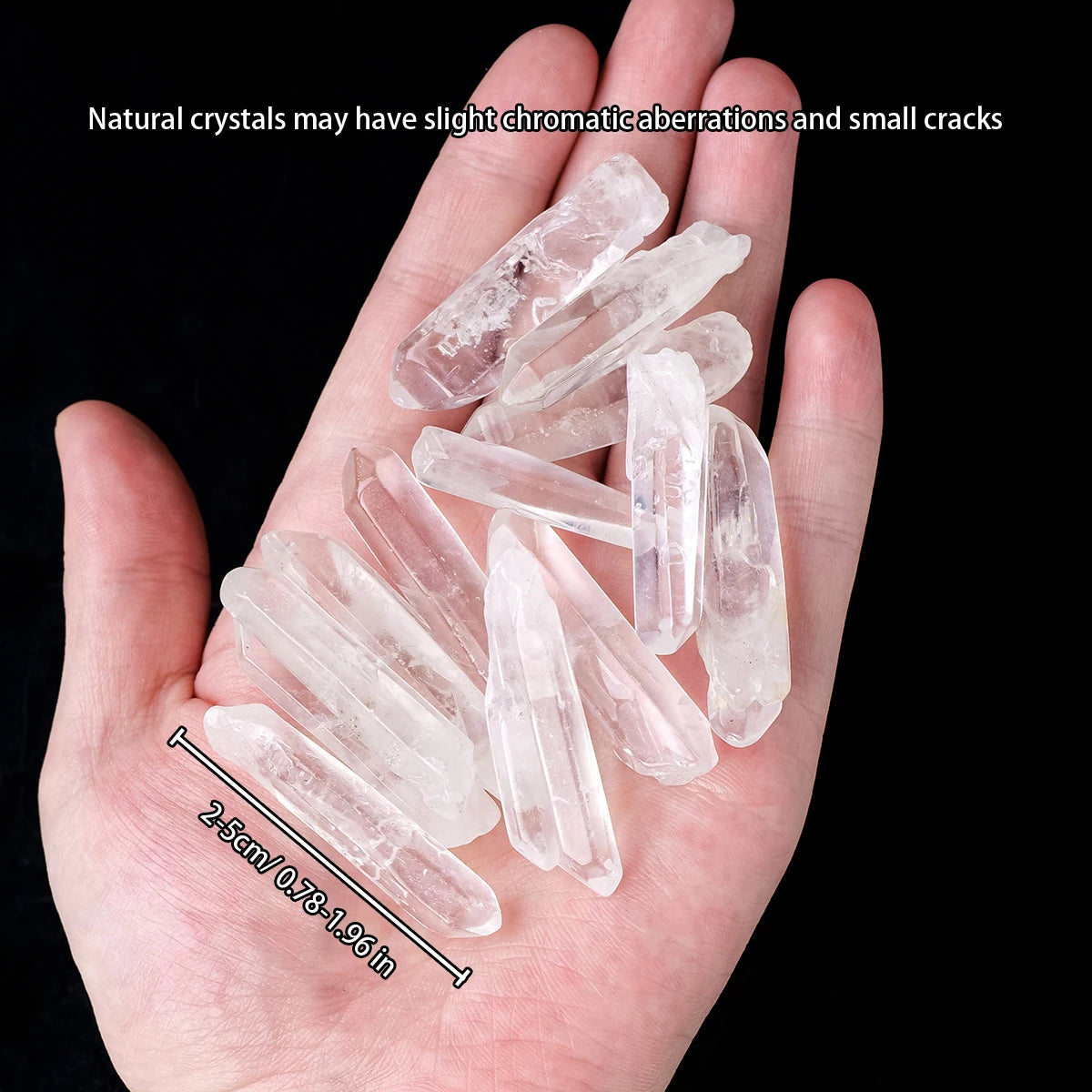 50G/BAG Natural White Crysta Point Clear Quartz  Healing Energy Stone Reiki Aquarium Home Room Decor DIY