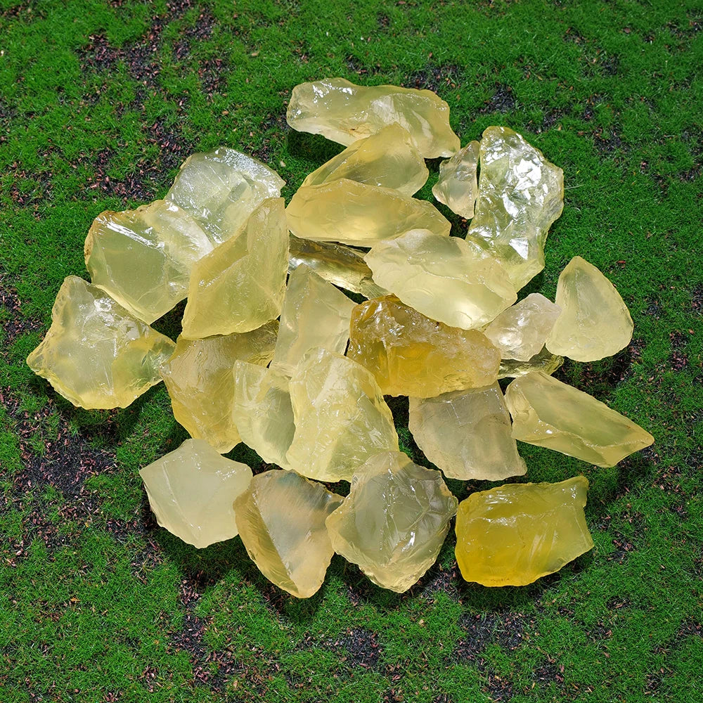 50g/Bag Natural Citrine Raw Stone Rough Yellow Quartz Unpolished Home Garden Decoration Ornaments