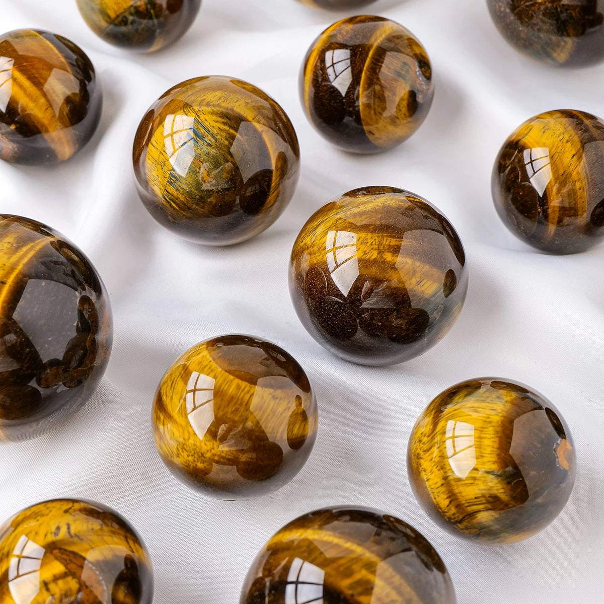 1PC Natural Crystal Ball Yellow Tiger Eye Stone Ball Magic Sphere Reiki Healing Stone Home Decoration Exquisite Gifts Souvenirs